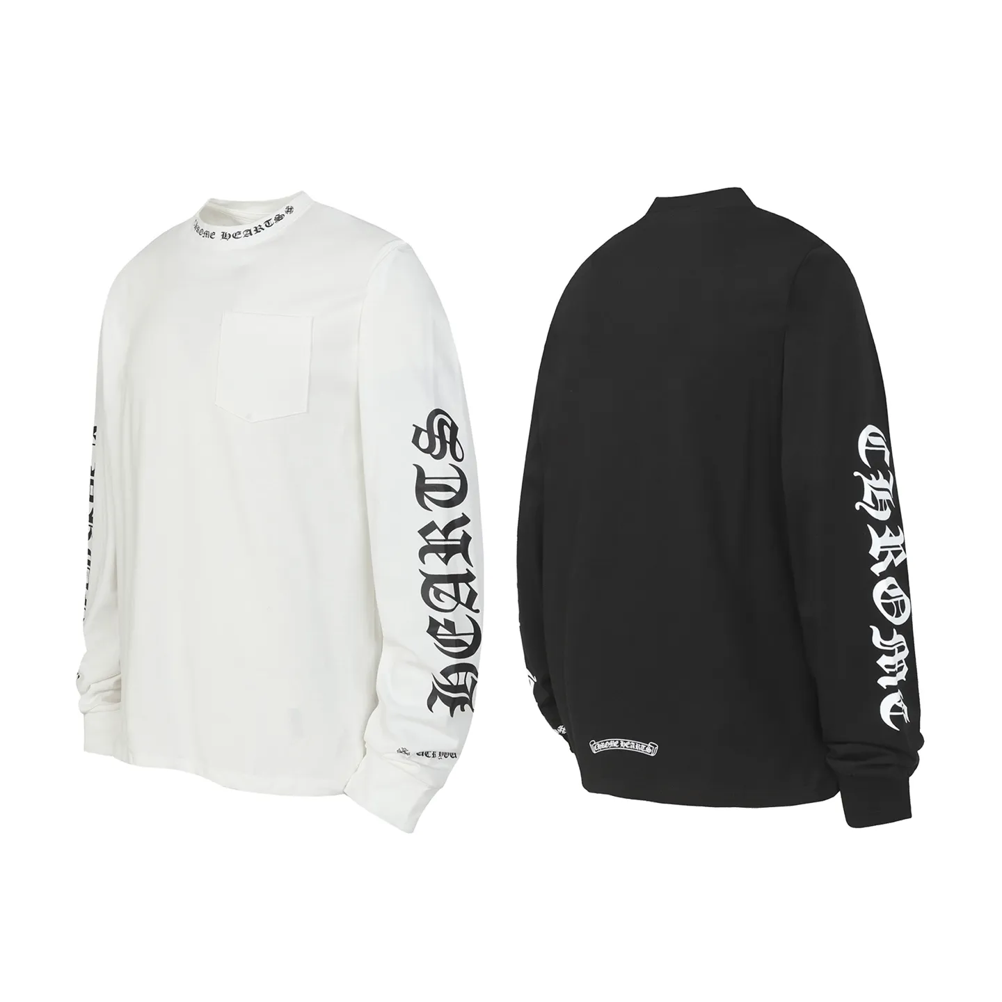 P150 Cross-border running quantity. Please do not place an order if you pursue perfection. -Chrome Hearts/Chrome Hearts 23ss Sanskrit printed popular long-sleeved T-shirt -High weight, high density and high quality. The wool is soft, delicate and skin-friendly. It feels soft and silky. It has excellent warmth and skin-friendly properties.
